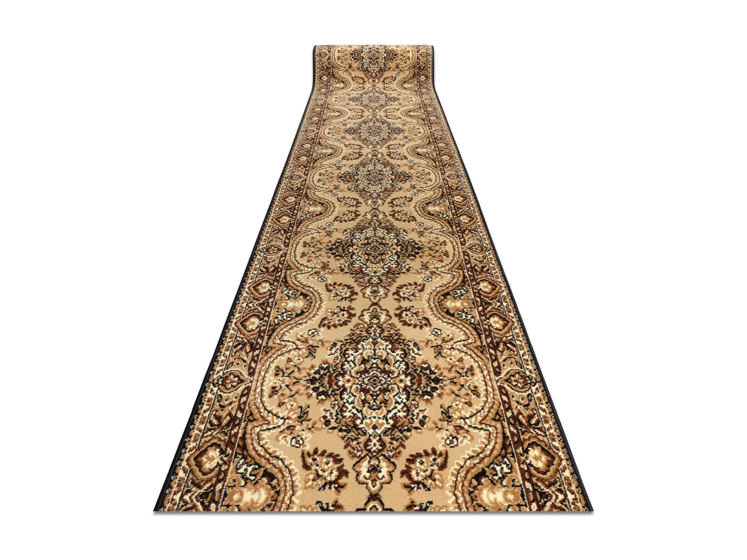 Alfombra de pasillo BCF WIOSNA beige 120x650 cm